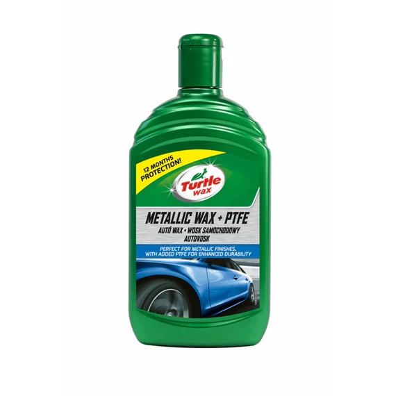 Turtle Wax Metallic Car Wax + PTFE, polírozó paszta, 500ml